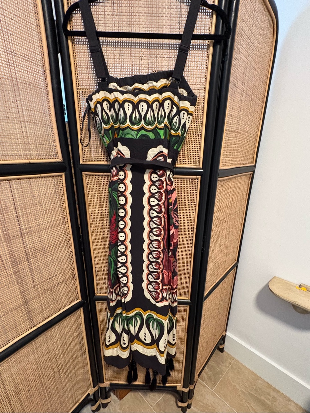 FARM Rio Multicolor midi Dress with Tassel Belt - Picture 4 of 4